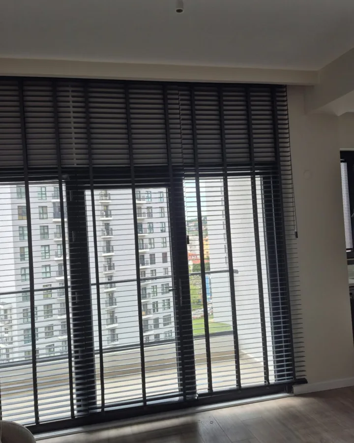 Balkon kapısı jaluzi — salon, mutfak girişi